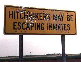Hitchhiking inmates